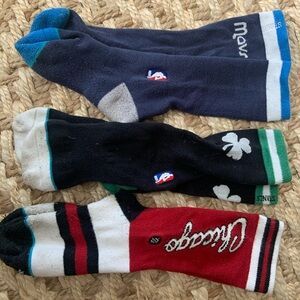 Stance NBA socks- 3 pairs. Mags, Celtics, Chicago